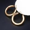 European and American Metal Half Ring Fashion Temperament Geometric Earrings Creative Round Earrings Ornaments