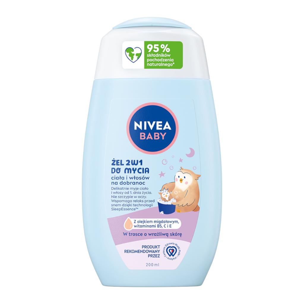 090436 Nivea Baby Wash And Shampoo 2In1 For Body And Hair Bedtime 200