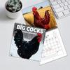 2026 Funny Rooster Calendar Big Rooster Puns Monthly Wall Calendar with Humorous