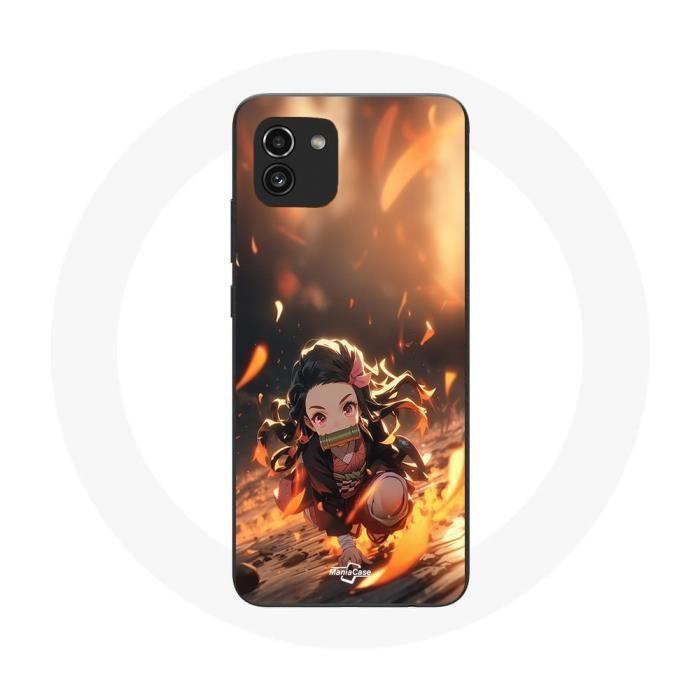 Coque Samsung Galaxy A03 Demon Slayer Nezuko 3D art anime Manga