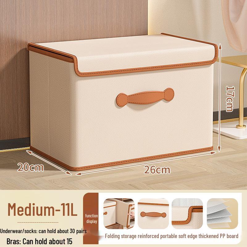 Home Wardrobe Storage Box with Lid for Clothes, Quilts, and Underwear