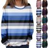Women's Casual Fashion Vintage Printed Long Sleeve O-Neck Sweatshirt Layer Pullover Top