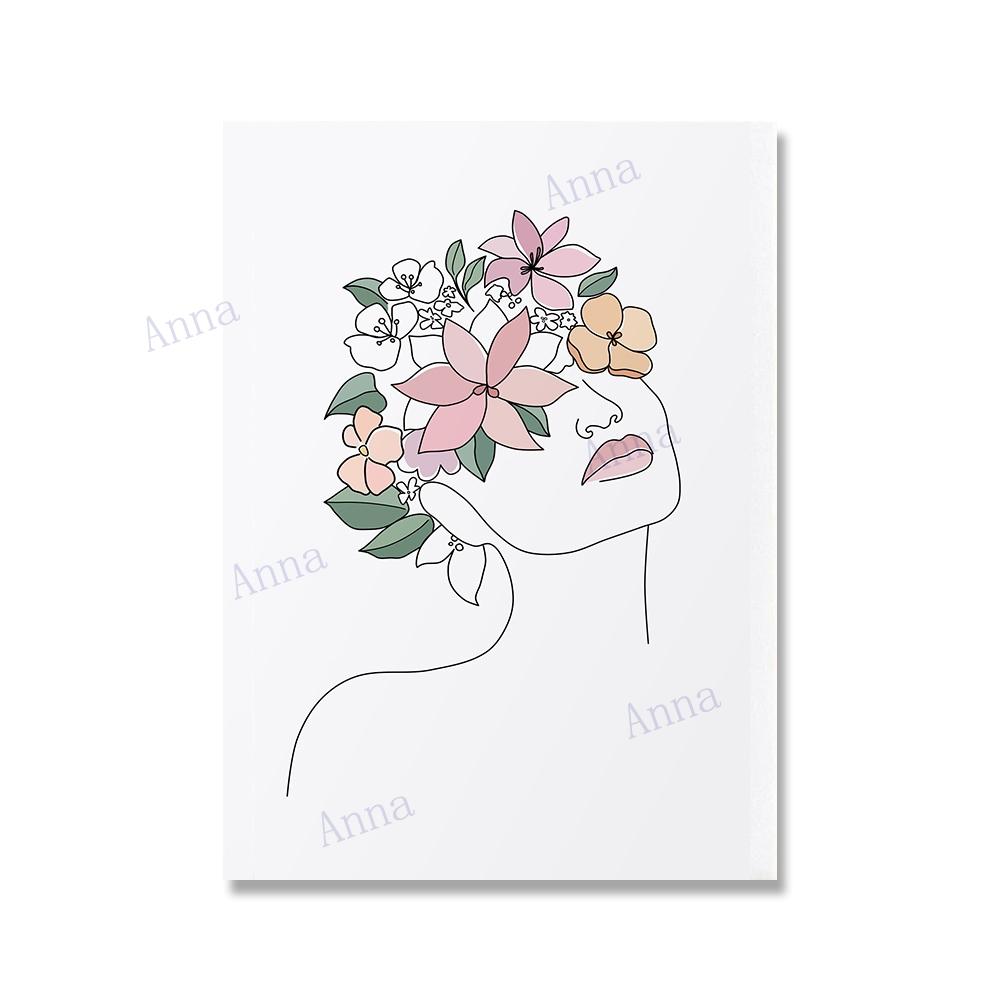 Ботаническая галерея плакат шалфей зеленый румянец розовый лист солнце Радуга холст настенная картина искусство абстрактный бохо минималистский декор живопись без рамки