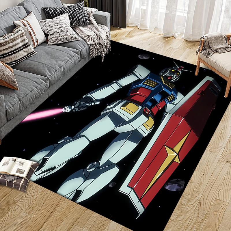 Квадратный коврик для пола с изображением отряда мехов из Mobile Suit Gundam, нескользящий коврик для спальни, идеальный подарок для фанатов Gundam.chl