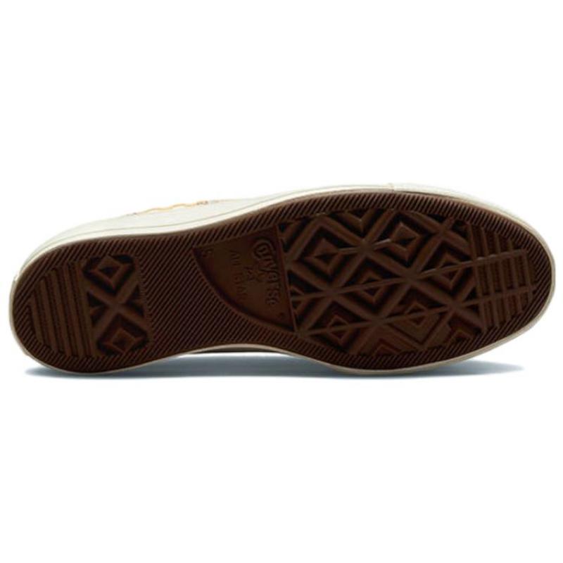 Converse Chuck 70 Chuck Taylor All Star 1970-е годы Цветочный принт Классические Универсальные Повседневные Низкие Эспадрильи Женские Желтый Белый