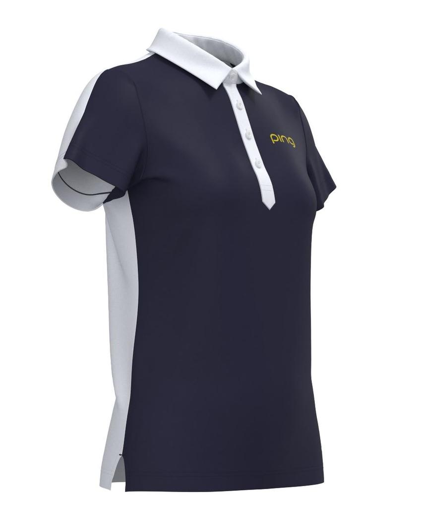 Женская футболка-поло с коротким рукавом Ping Apparel (Крутой стержень: Влагоотводящий, Быстросохнущий, Защита от УФ-лучей) / Гольф / 622-4260810 120_Темно-синий S