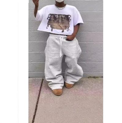 Модные и универсальные мужские свободные прямые брюки больших размеров для повседневной носки на улице