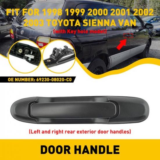 For 98-03 Toyota Sienna Outside Sliding Exterior Door Handle Left Right Rear
