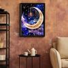 HAODEOO 5D Diamond Art Moon 5D Diamond Painting Mosaic Art Diamond Painting Kit Картина из бисера Полный набор пасты для вышивки бисером Мозаика из бисера Художественное оформление