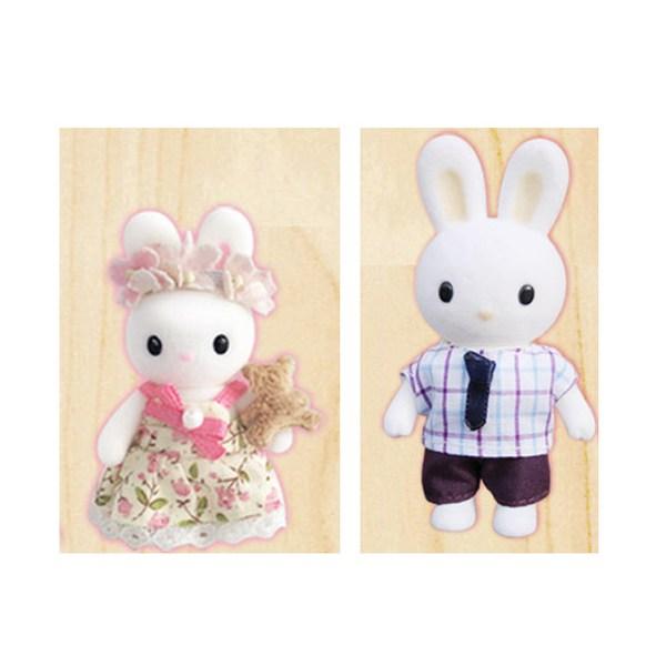 Семейная кукла One&one Kongji Rabbit, 1 комплект, Популярные игрушки для корейских детей