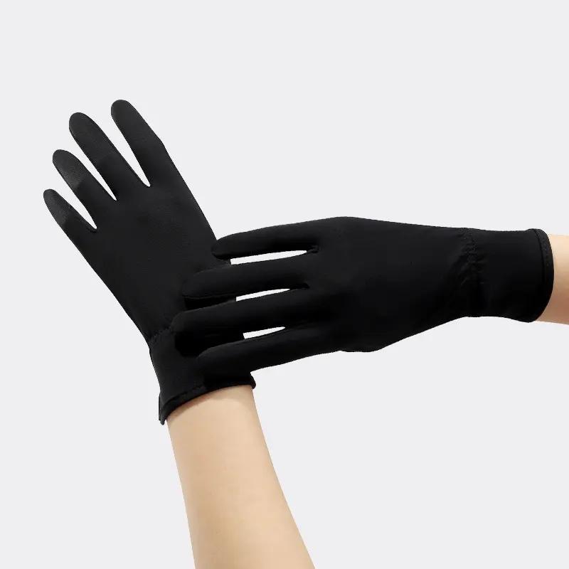 Custom logo Women Ice Silk Summer Sun protection Gloves