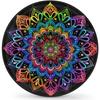 Vibrant Rainbow Mandala Spare Tire Cover Durable Waterproof Fit Wheel Protector for Cars Trucks SUVs RV