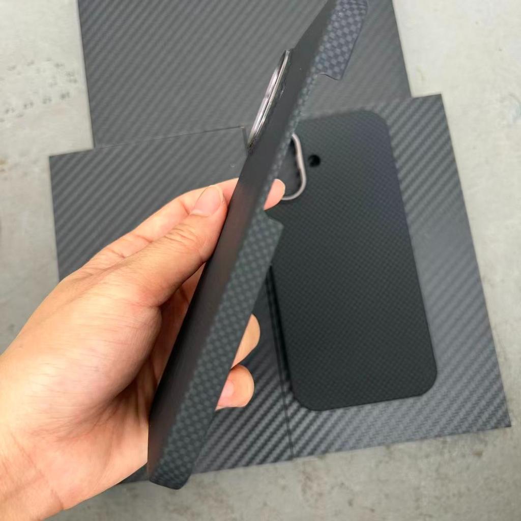 Для магнитного чехла Magsafe для IPhone 17 Air 16 Pro Max 16 Pro 16 Plus Чехол из углеродного волокна Арамидное волокно Тонкая легкая крышка