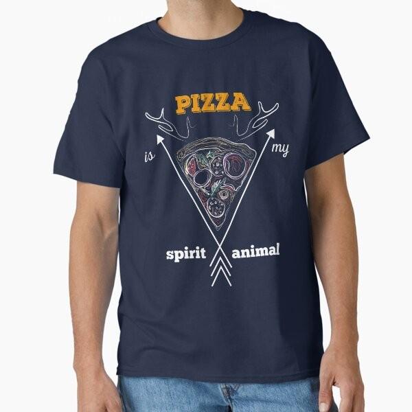 Pizza Is My Spirit Animal Happy Pizza Eater C Tshirt Made In Usaus Size S2xl