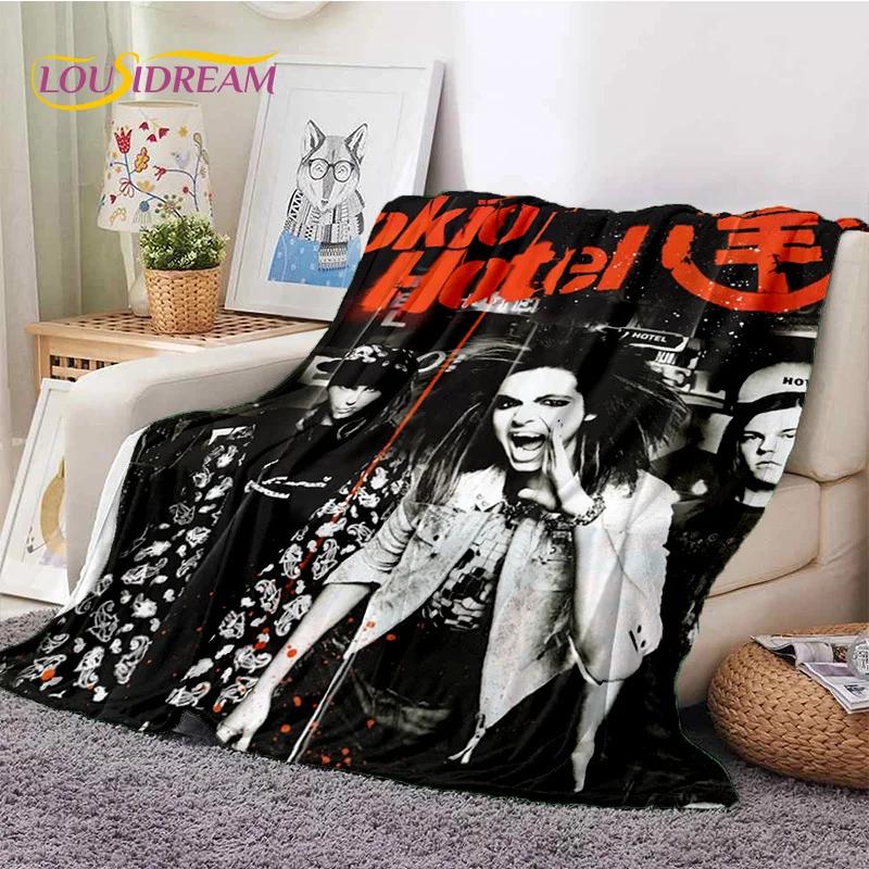 Rock Band Tokio Hotel Билл Каулитц Мягкое фланелевое одеяло для кровати, спальни, дивана, пикника, Плед для укрытия, активного отдыха на природе, подарок