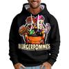 10 Colors Fashion for Fans of Burgerpommes ICrimax Graphic Printed Sweatshirt Outdoor Sport Cosplay Pullovers Hoodie Cosplay Costume