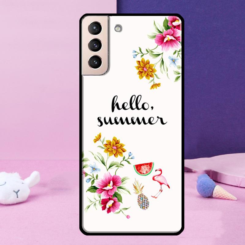 Чехол для телефона 'Цветы Лета' для Samsung Galaxy S24 Ultra S25 Ultra S9 S10 S20 S21 S22 Plus S23 S24 FE