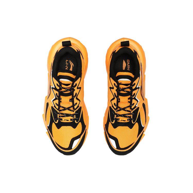 Li-Ning Yizhao Trendy Low-Top Sports Shoes Fluorescent Honey Orange Men Sneakers ARLQ035-5