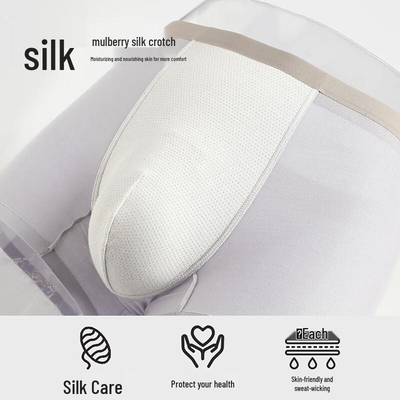 Fenteng Мужские модальные и шелковые боксеры-брифы - 4 штуки