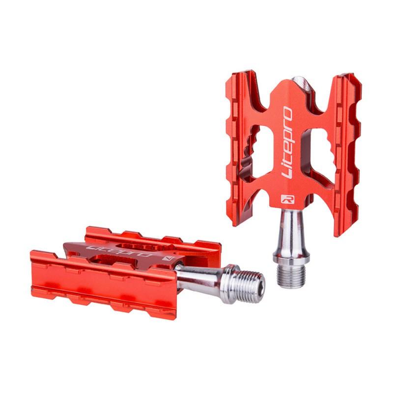 Litepro Aluminum Folding Bike Pedals Lightweight Bicycle Pedal With DU Bearing Commuter Urban Cycling