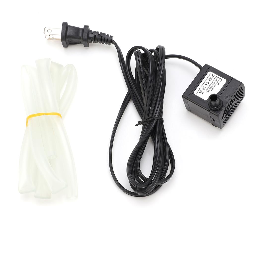 Mini Submersible Pump 3W 80GPH Silent with 3.3ft Hose for Fish Tank  AC