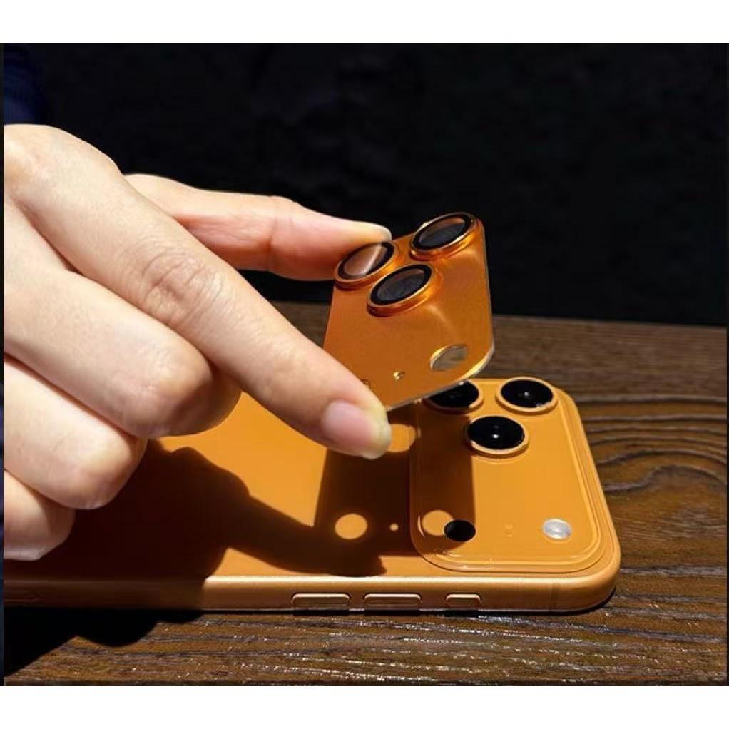 Полностью закрывающее металлическое стекло для защиты камеры для iPhone 17 Pro Max Стекло для защиты линзы для iPhone 17 pro Металлическое кольцо-пленка для линзы