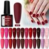 PHOENIXY 12 цветов 8 мл гель-лак для дизайна ногтей Краска для ногтей красный матовый быстросохнущий отмачиваемый УФ-светодиодный гель полуперманентные лаки DIY маникюрные косметические инструменты