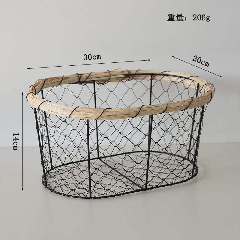 Корзина для хлеба из кованого железа, проволочная корзина для закусок, корзина для хранения закусок, настольная корзина для фруктов и овощей, корзина для мелочей, корзина для хранения яиц
