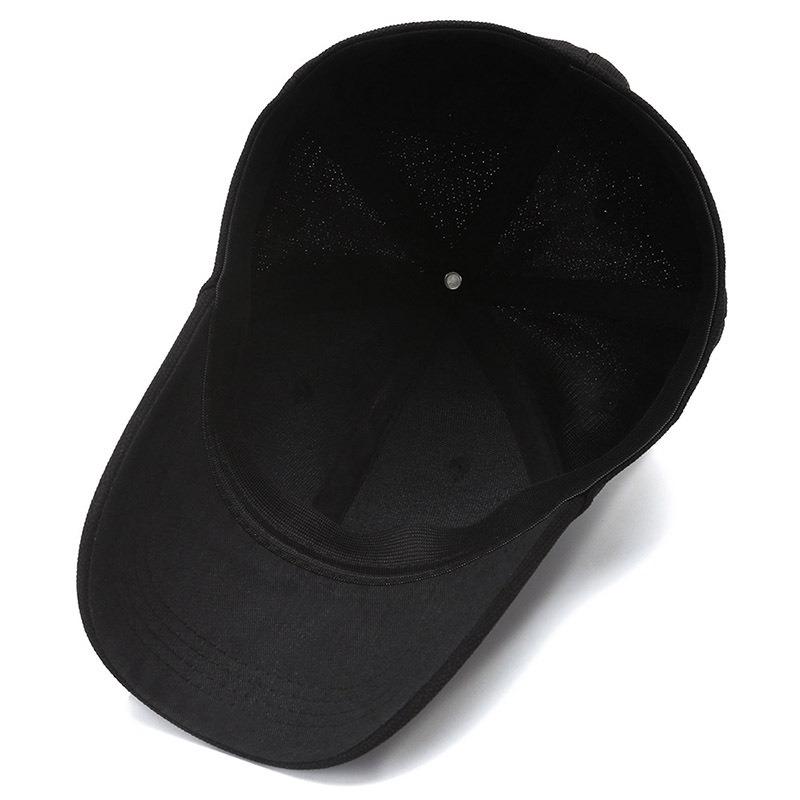 After spring and autumn, sealed big head circumference hat men's baseball cap breathable cap solid color sun hat short brim outdoor hat