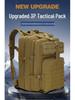 In Stock: 720D Waterproof 45L Tactical Backpack - Molle Expandable, Outdoor 3P Assault, Large Size, Shoulder Strap