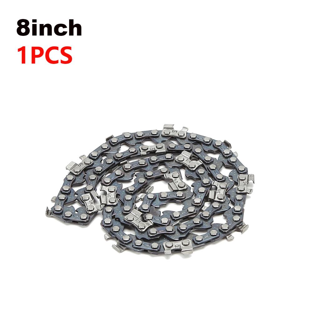 8/12 Inch Metal Saw Chain Spare Parts Electric Chainsaw Chain 3-1PCS Chainsaw Blades for Wood Branch Cutting Accessories