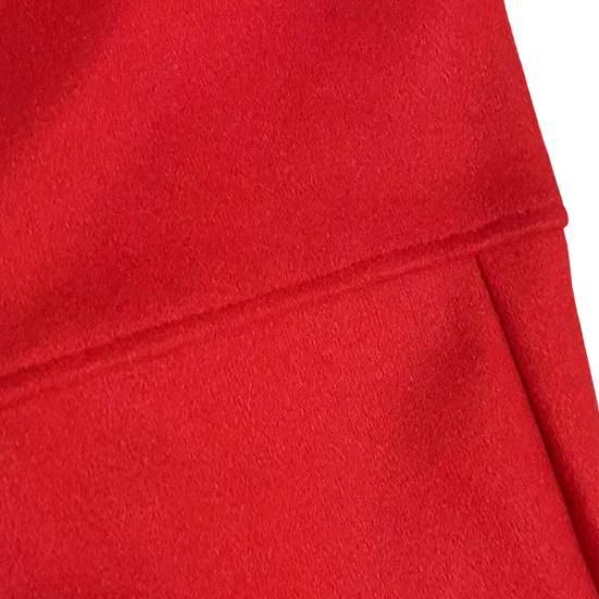 Women Winter Overcoat with Belt Turn-down Collar Pockets Pure Color Cardigan Mid Length Coat Thermal Long Sleeves Commuting Dating Winter Coat