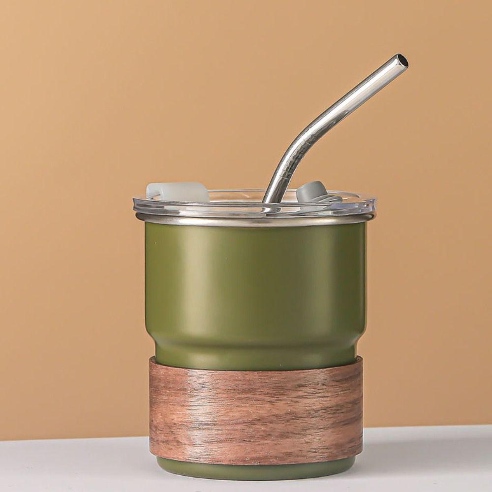 300ml Coffee Cup with Lid Water Cup Drinkware Coffee Camping Mug  Travel