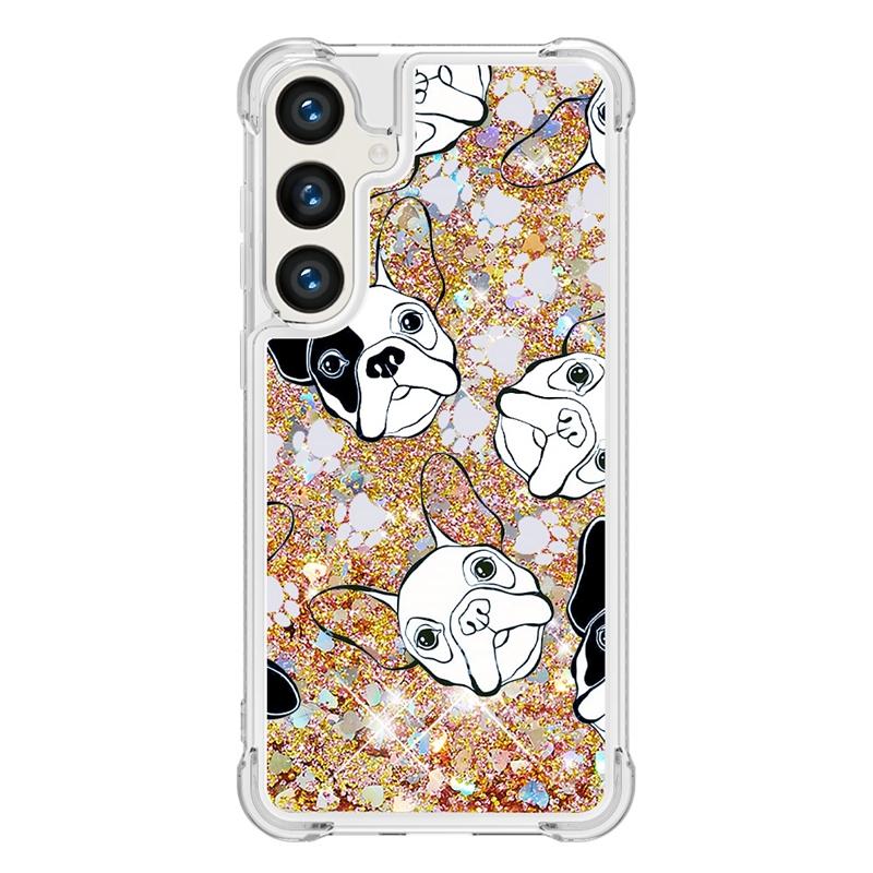 Чехол s24 fe на Для Funda Samsung Galaxy S24 FE Чехол Блестящий Динамичный Жидкий Чехол Для Samsung S 24 Ultra S24+ S24FE Чехлы Coque