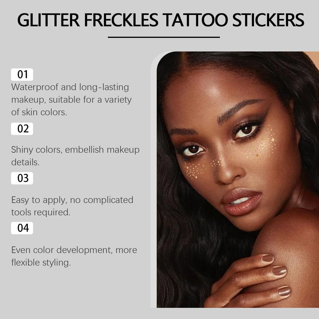 Body Temporary Tattoo Freckle Art Sticker Beauty Faux Freckle Patches Makeup Accessories for Halloween