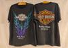 Винтажная футболка Harley Davidson Blue Flame Rocky Point MX 90-х годов Мотоцикл XL REPRINT Унисекс