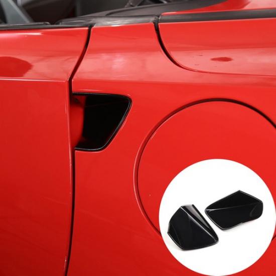 Glossy Black Exterior Door Handle Bowl Cover Trim for Corvette C7 2014-