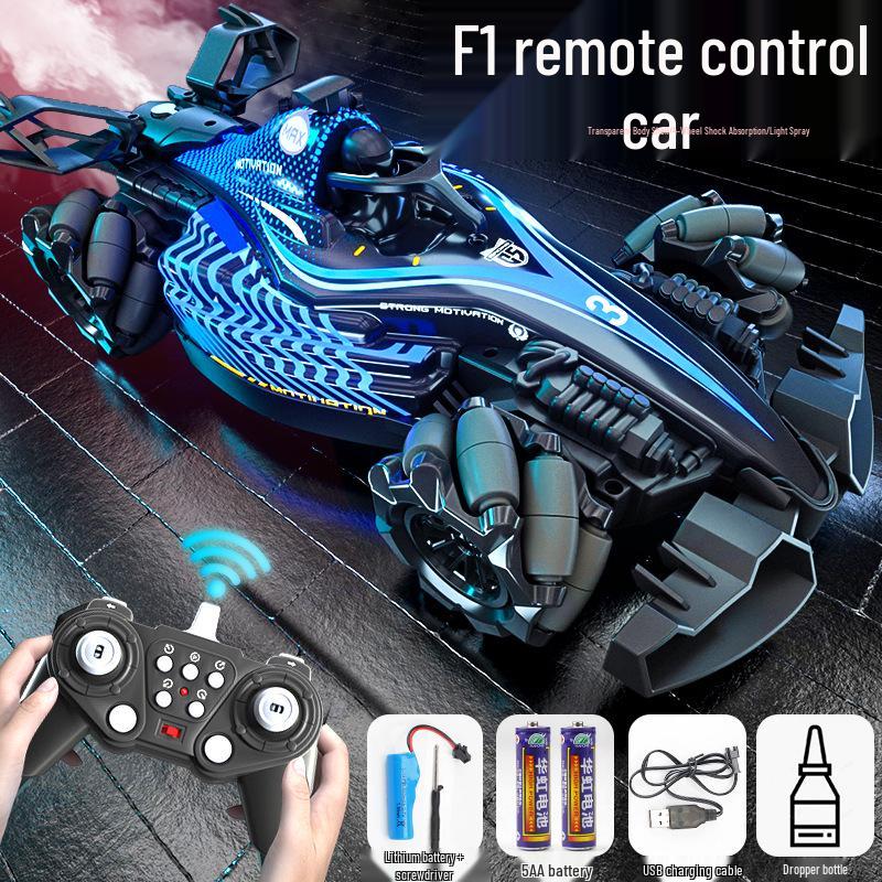 Cross-Border Gesture Sensing RC Drift Car: Four-Wheel Drive F1 Formula with Spray Feature