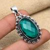 Великолепный кулон из стерлингового серебра 925 пробы с драгоценным камнем индиколита ручной работы ко Дню памяти