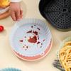 2Pcs Air Fryer Silicone Basket Silicone Mold Airfryer Oven Baking Tray Pizza Fried Chicken Basket Reusable Pan Liner Accessories