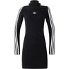 Originals Premium Knit High Collar Long Sleeve Sport Dress Women Dress Black JI7056