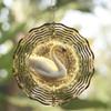 10 Inch Swan Wind Chime Metal Sculpture with 360 Rotating Hook for Garden Balcony Lawn Decor No Battery Needed Elegant Gift