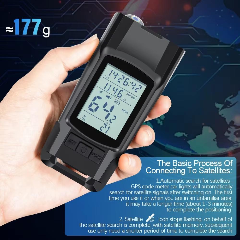 Bike Headlight GPS Speedometer Horn 3 in 1 Multifunctional Rechargeable Bicycle Front Lamp Cycling Computer MTB Bike Accessories 7