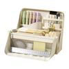 Big Pencil Case Large Capacity Portable Waterproof Organizer with Handle for Girls Stationery Art Drawing Writing Makeup Travel