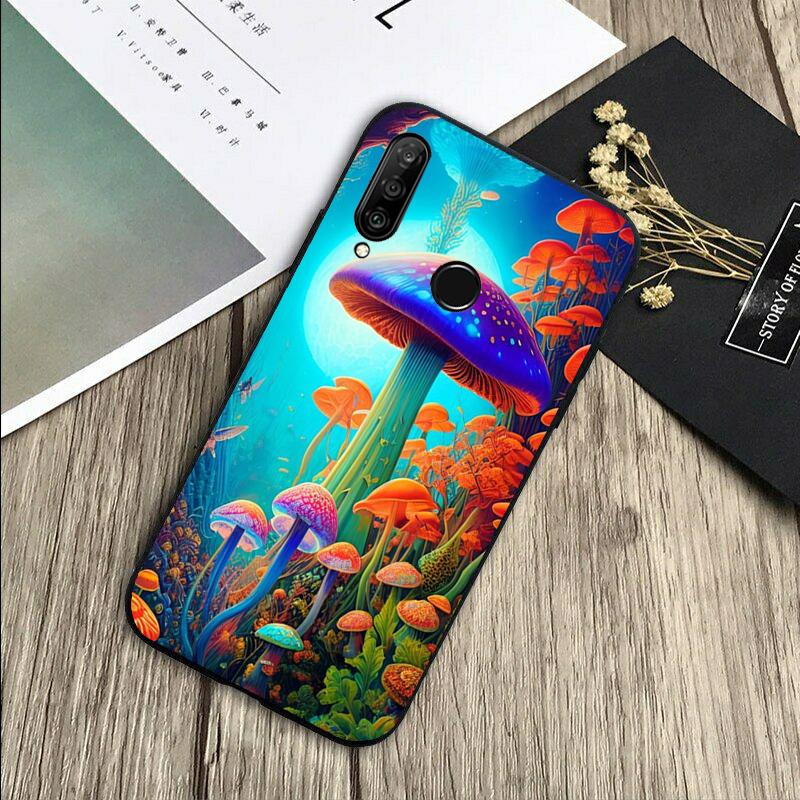 Странный психоделический гриб для Huawei Nova Y72 Y73 Y90 Y70 Y60 Y91 Y61 12s 12i 11i 8i 9 10 SE P40 Lite P60 P30 Pro Чехол