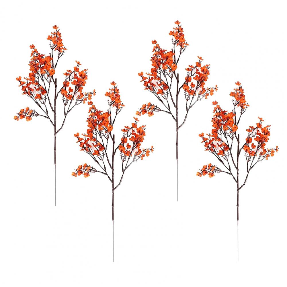Fake Fall Flowers Realistic Silk Branch Halloween Decoration Table Arrangement Indoor Autumn Home Seasonal Centerpiece Wedding