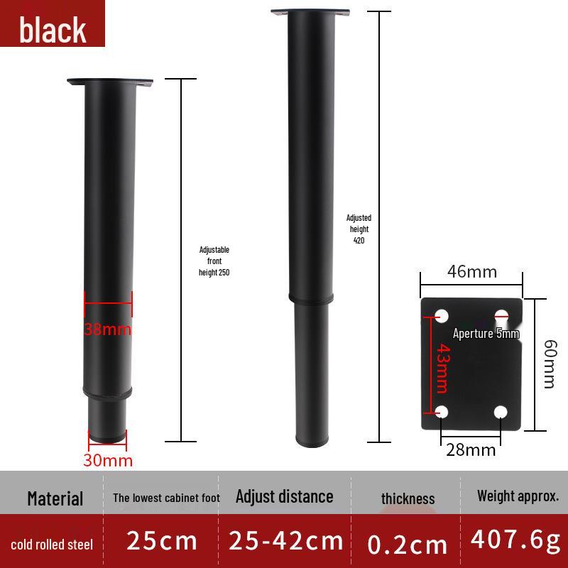Adjustable Furniture Legs: Coffee Table, Sofa, TV Cabinet, Bed, and Telescopic Support Legs.