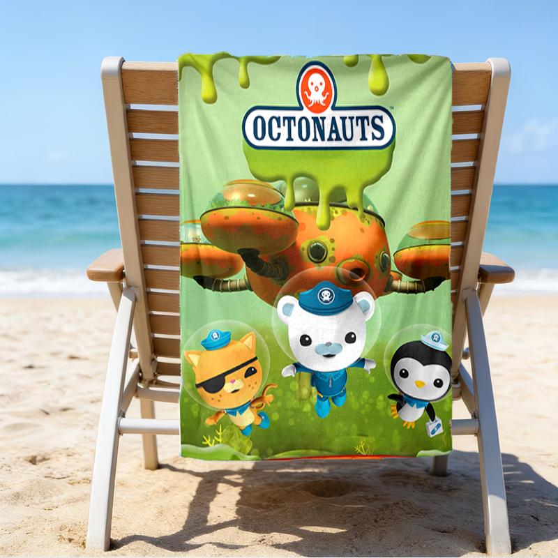 proof beach towel with a The Octonauts4 pattern - soft,absorbent,quick-drying,machine washable - perfect for swimming,camping,bathing