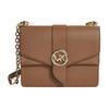MICHAEL KORS Greenwich chain element letter LOGO flap cow leather envelope bag crossbody bag shoulder bag small size women's brown