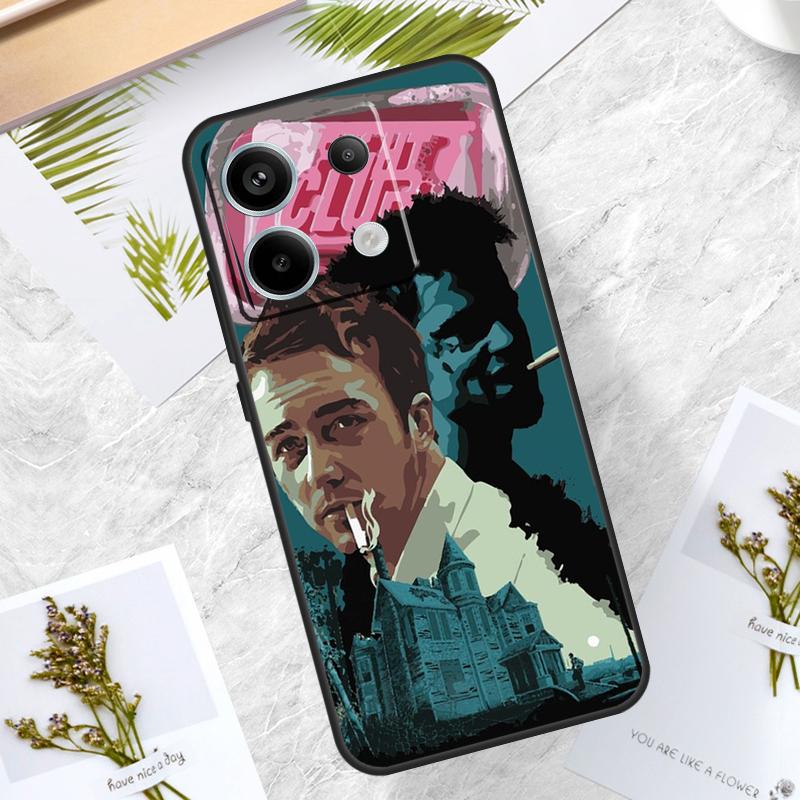 Чехол Fight Club для Xiaomi Redmi Note 13 Pro 14 12 11 10 15 Pro Plus Redmi 15C 10C 12C 13C 14C 15